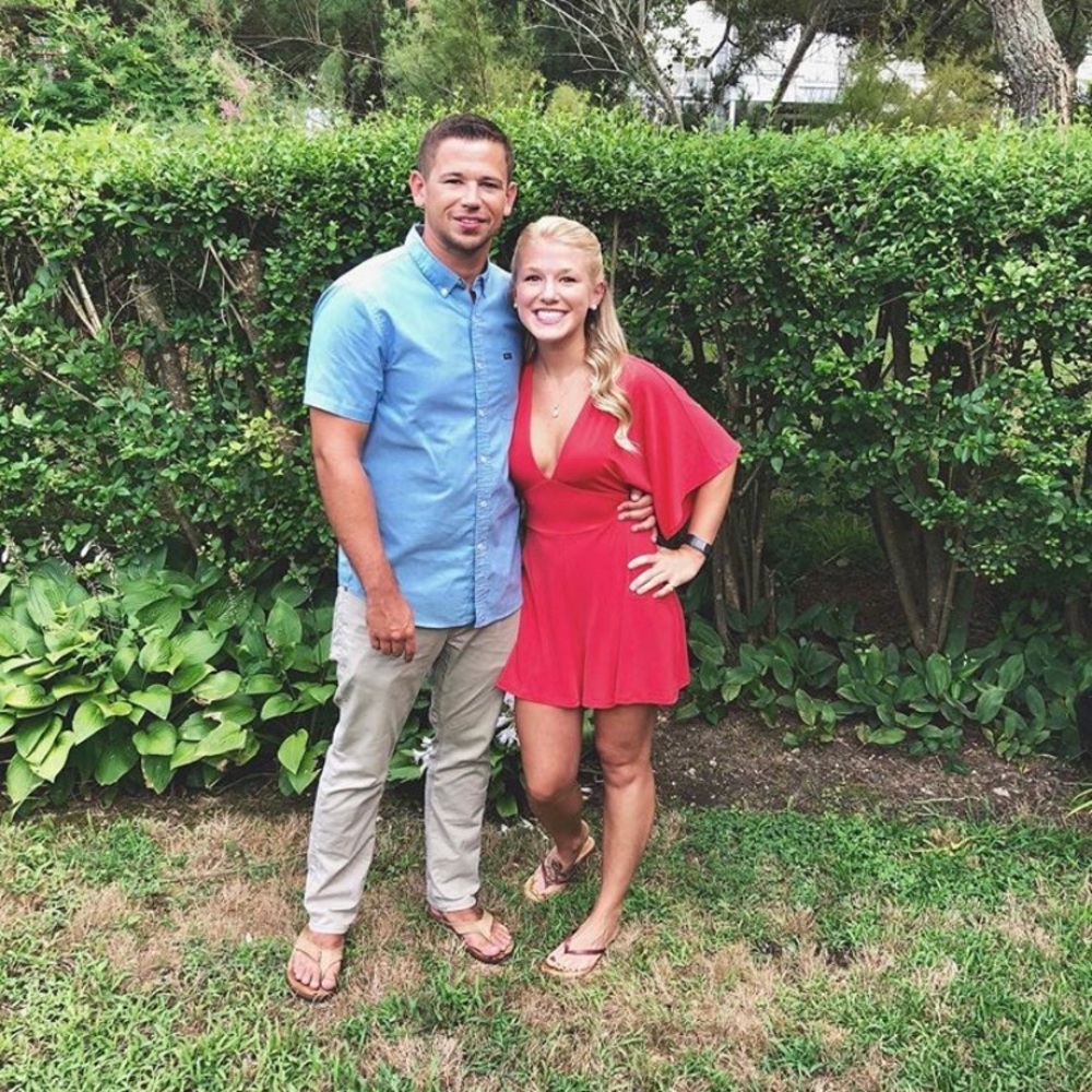 Red flowy romper